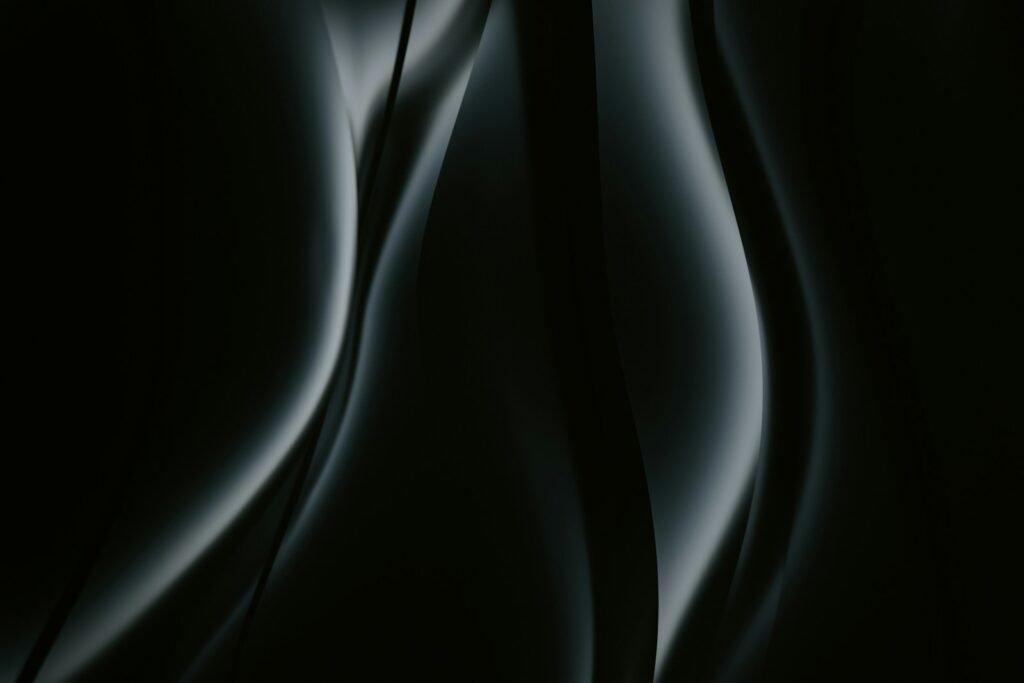 A black and white photo of a black background